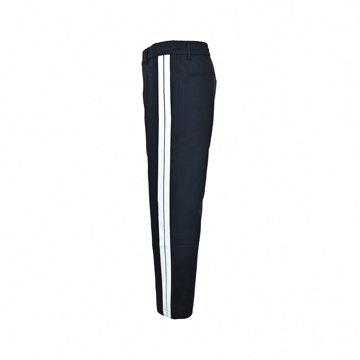 Side-Stripe Tailored Track Trousers in Midnight Navy