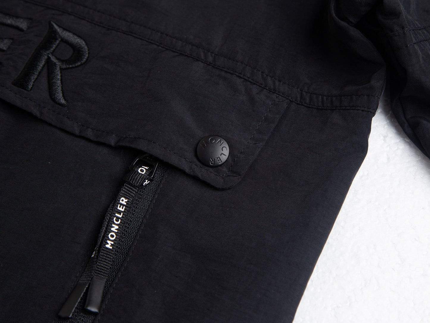 Tonal Embroidered Logo Windbreaker