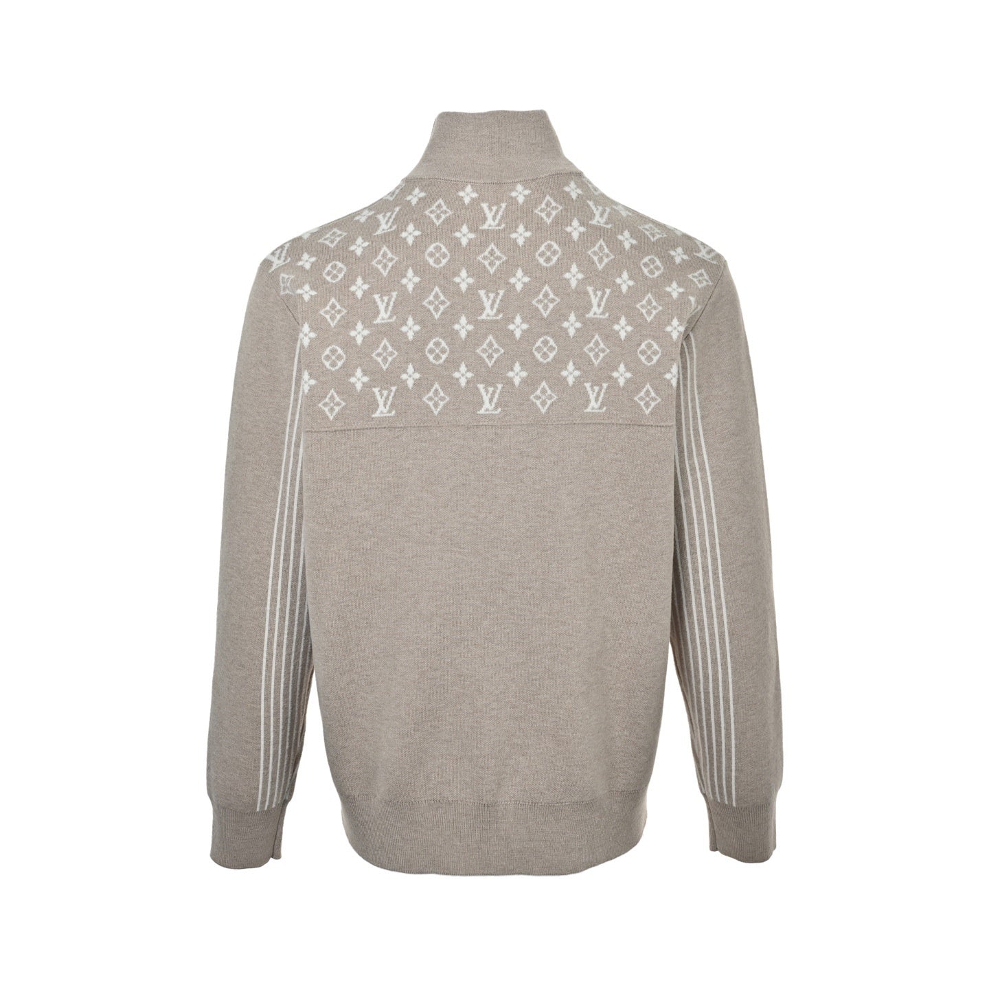 Monogram Jacquard Half-Zip Sweater