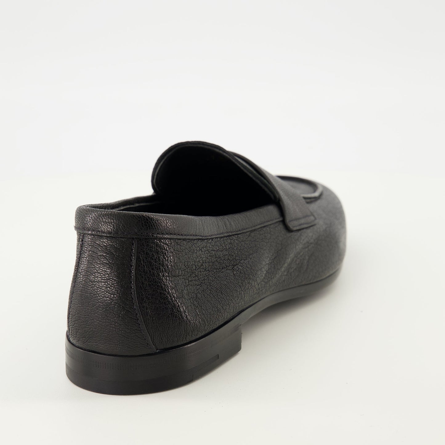 Black Leather Loafers