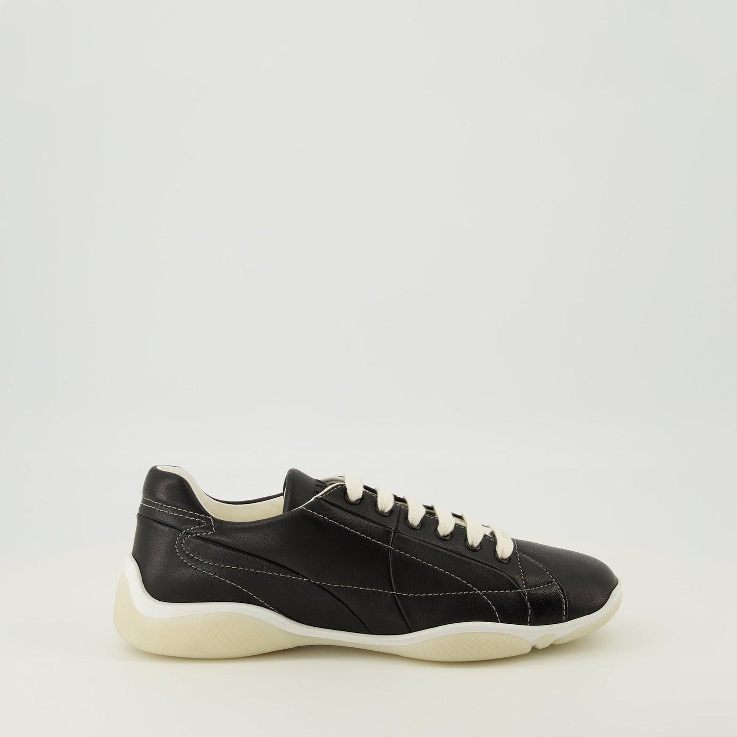 Black Leather America's Cup Sneakers