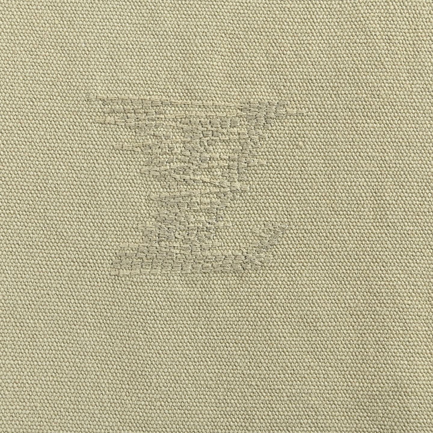 Embroidered Monogram Canvas Wide-Leg Trousers - Beige