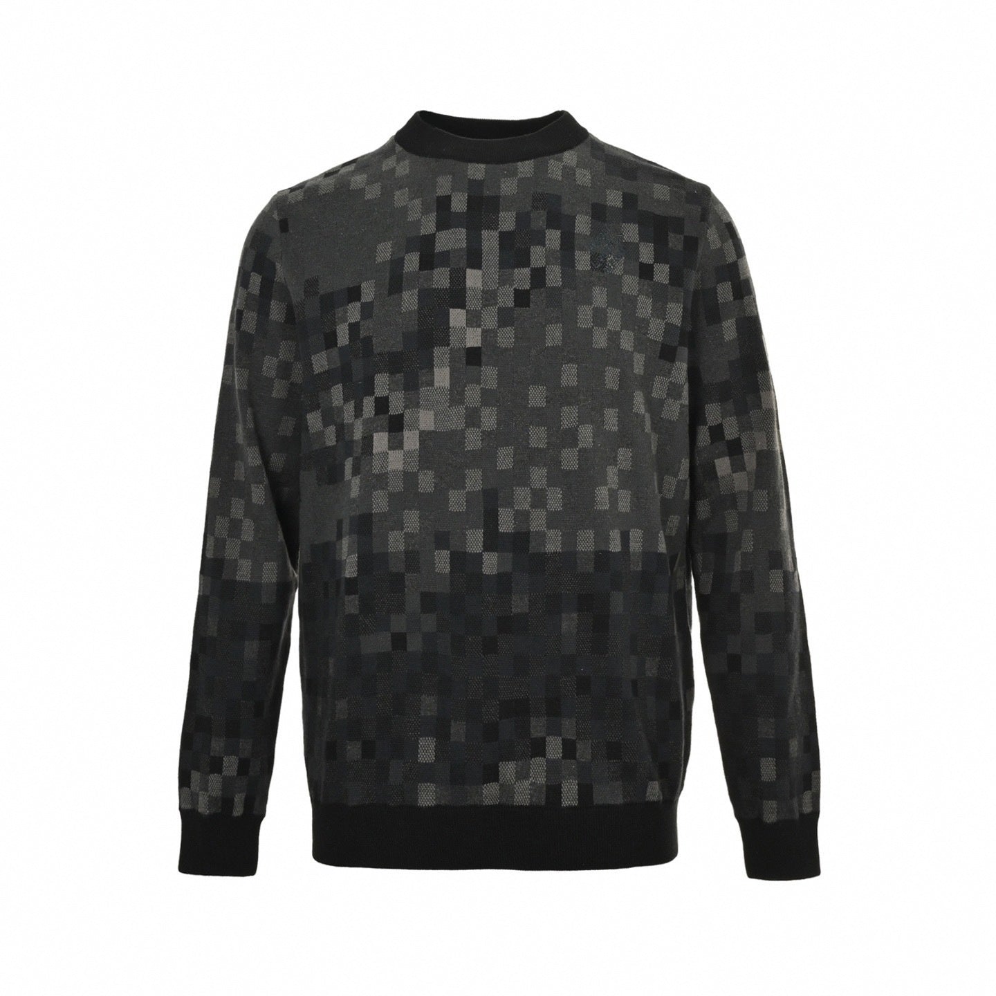 Pixelated Damier Gradient Crewneck