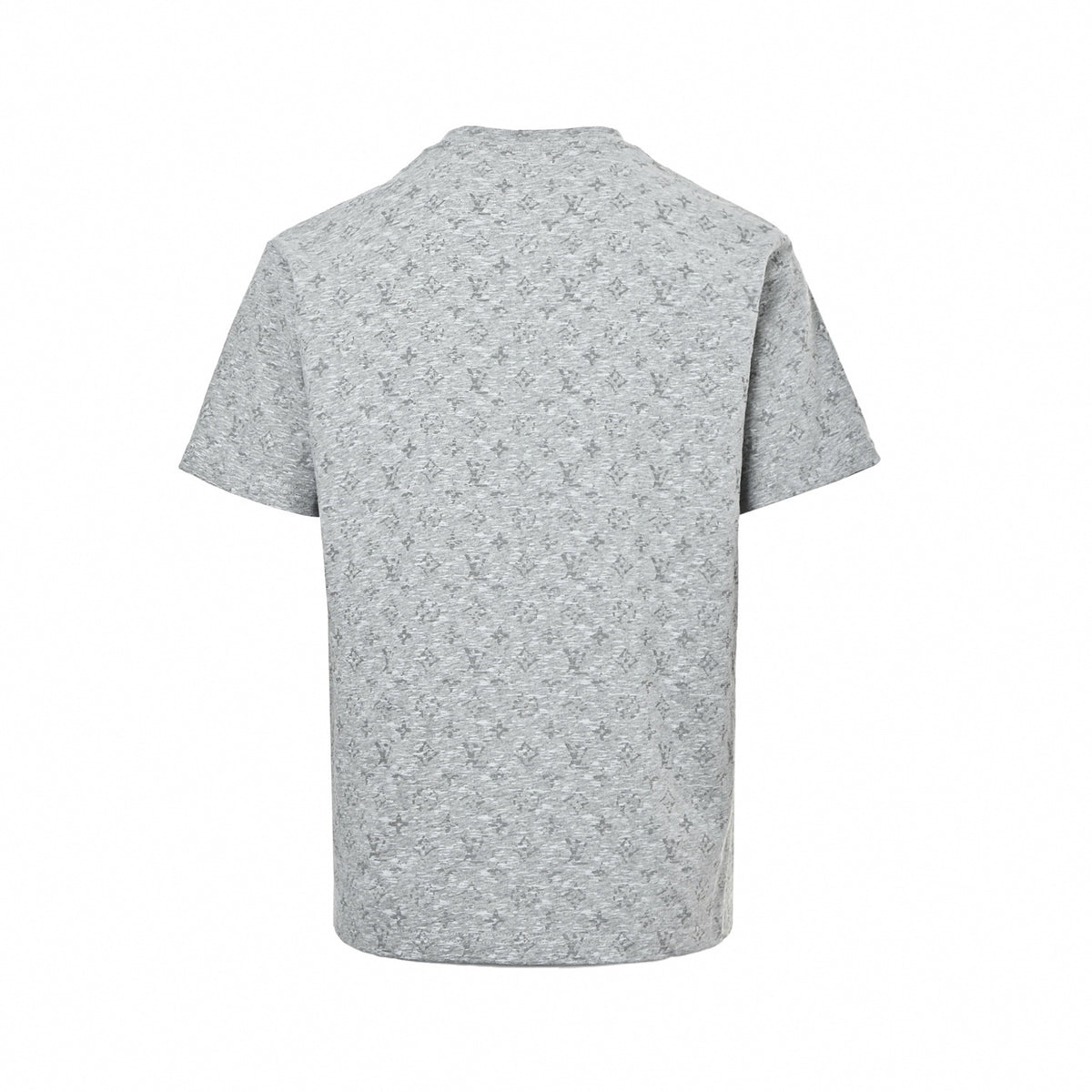 Heather Grey Monogram Jacquard Tee