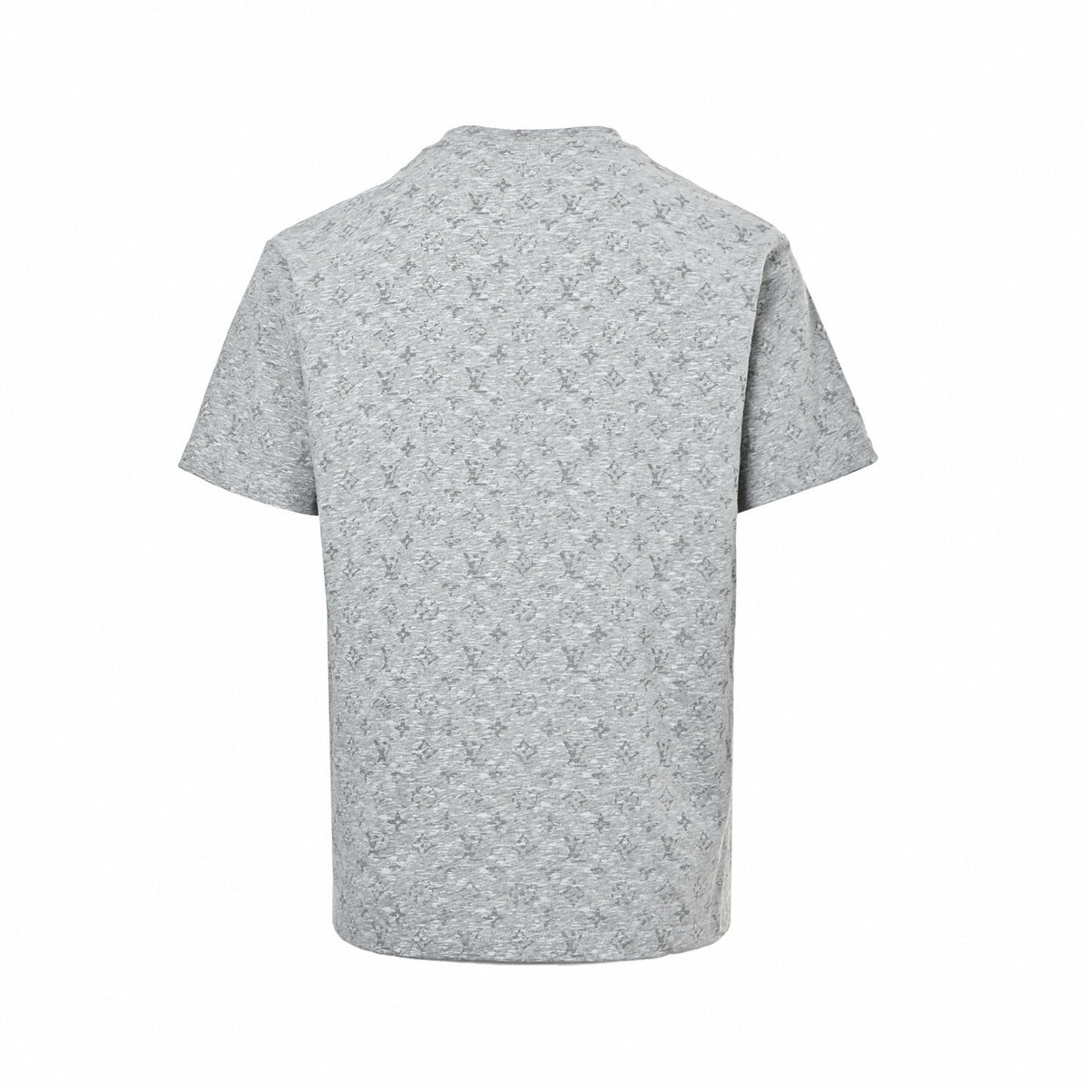 Heather Grey Monogram Jacquard Tee