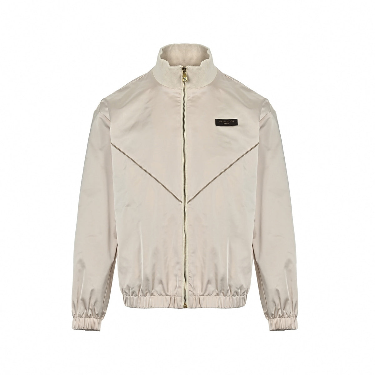 Champagne Monogram Satin Track Jacket