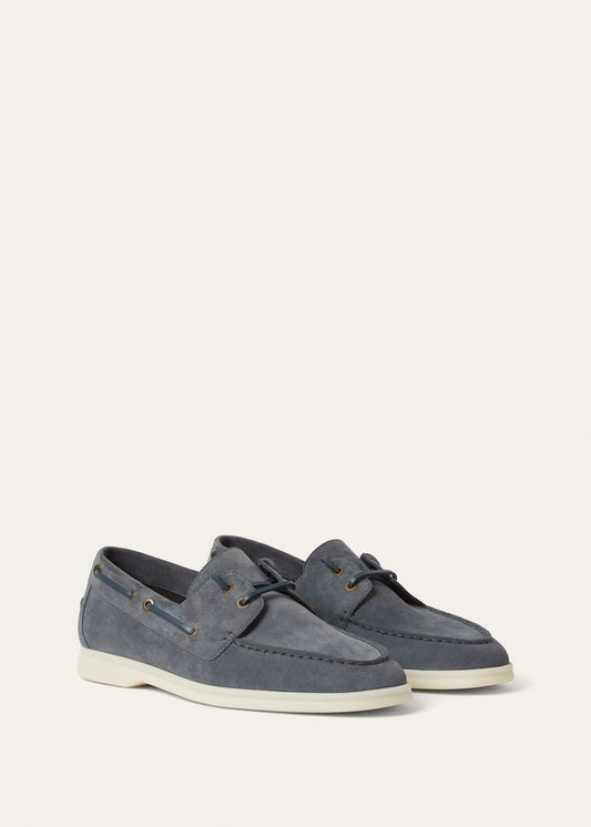 Sea-Sail Walk Suede Shoes - Slate Blue
