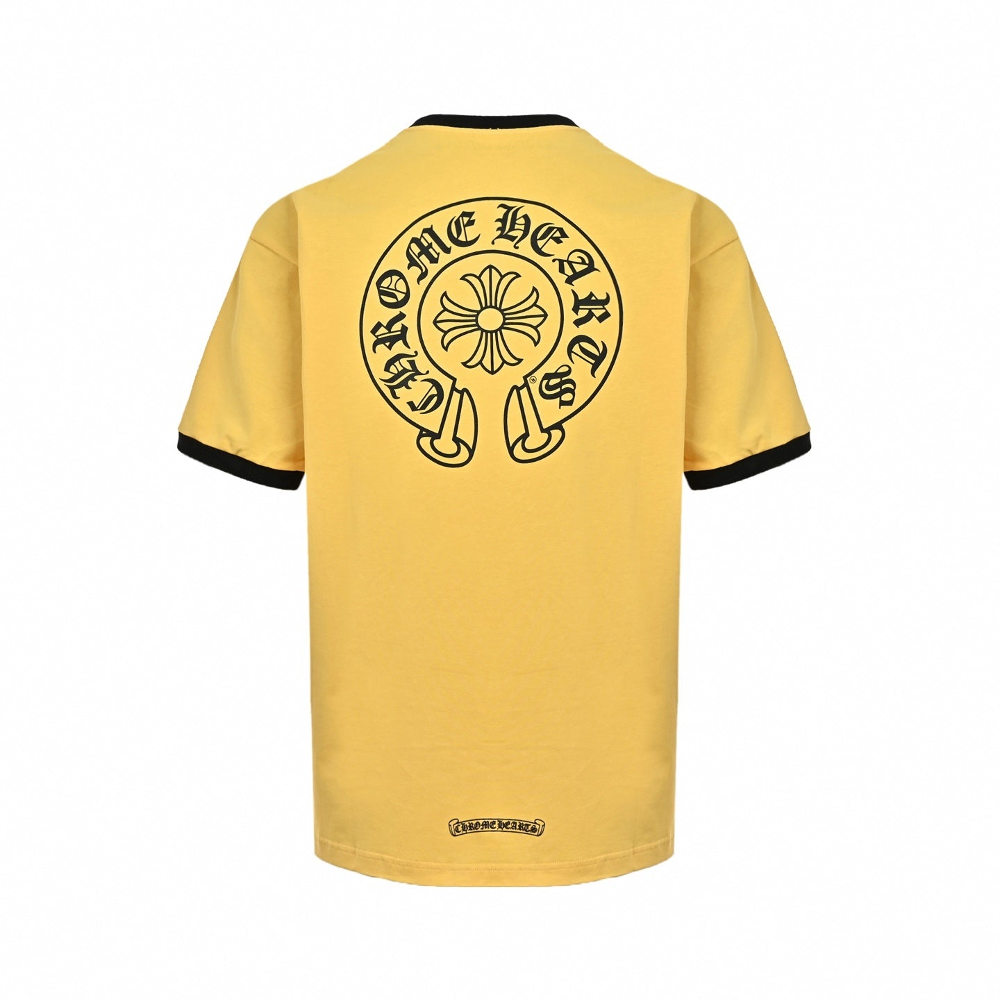Horseshoe Logo Ringer T-Shirt | Yellow & Black