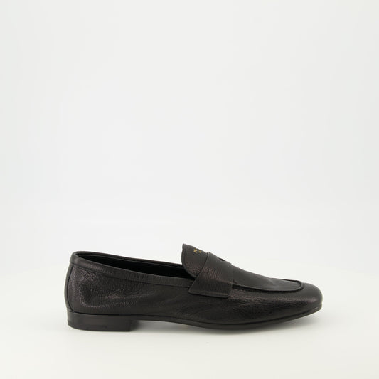 Black Leather Loafers