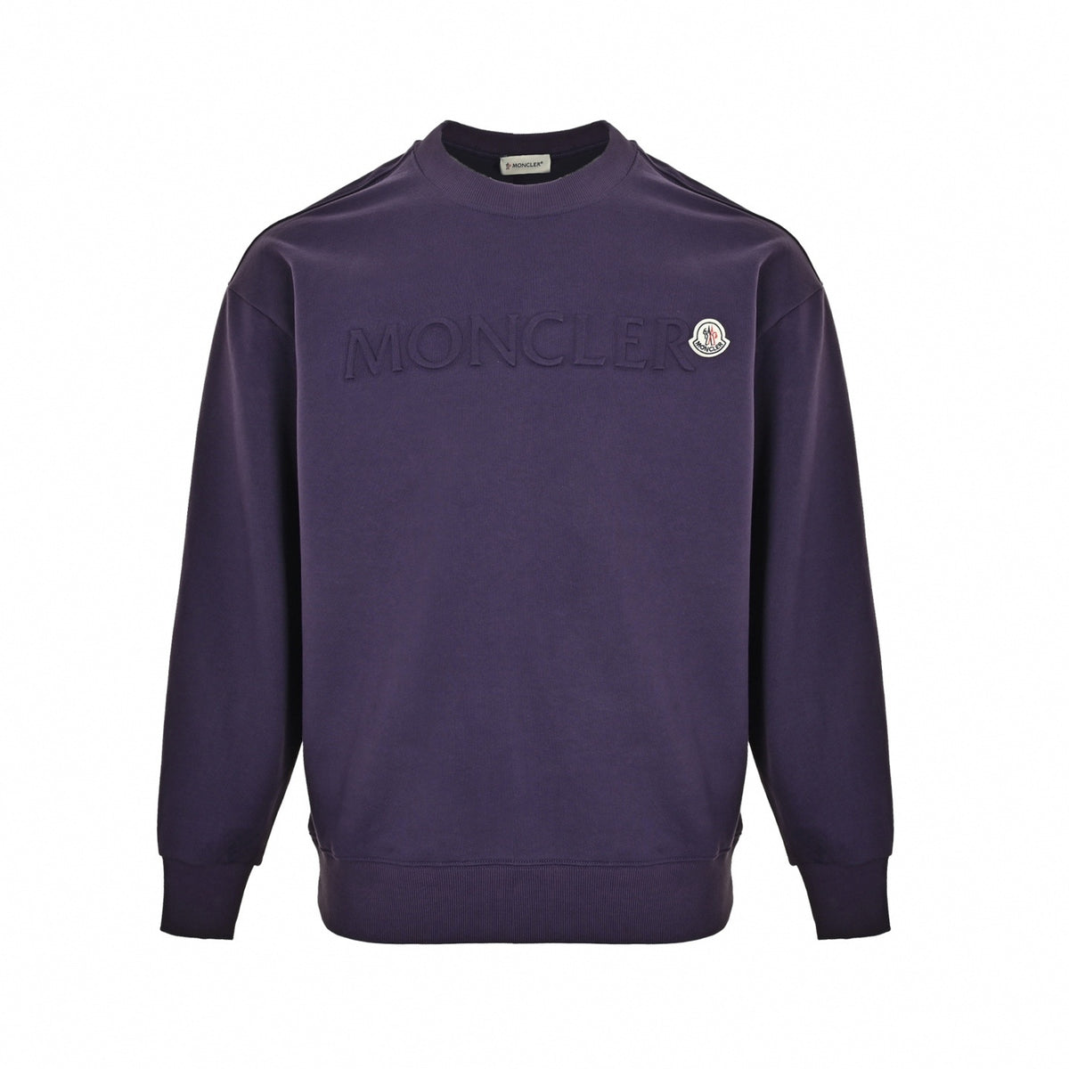 Plum Heritage Patch Crewneck