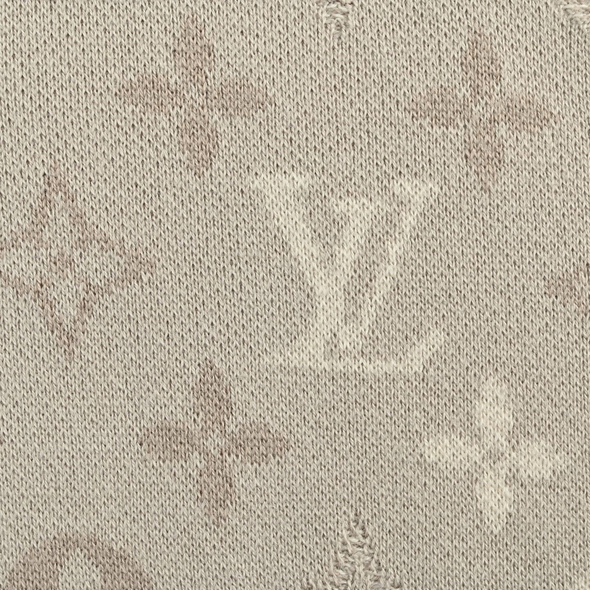 Monogram Jacquard Knit T-Shirt - Beige