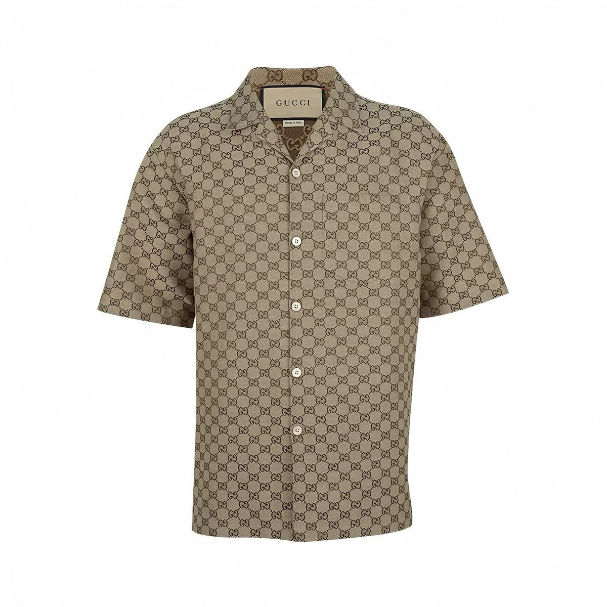 Classic GG Monogram Short-Sleeve Shirt