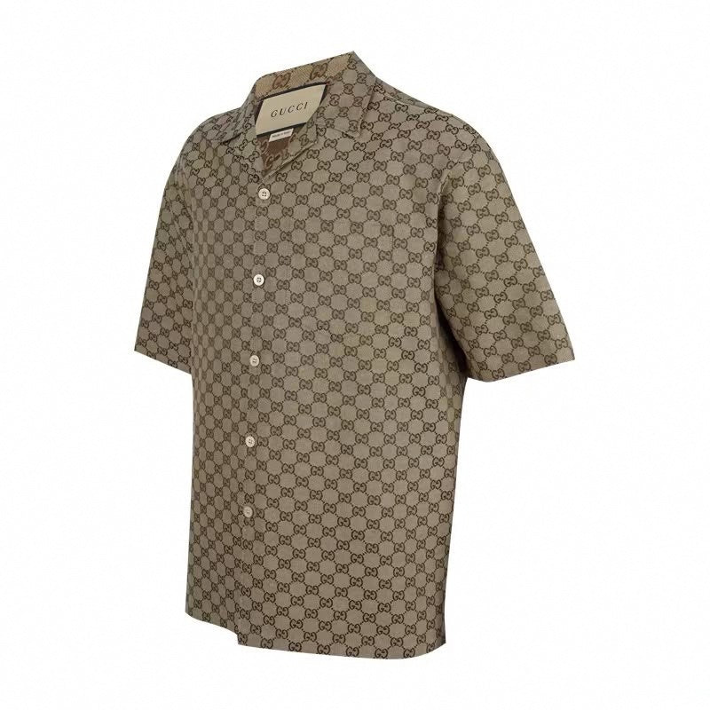 Classic GG Monogram Short-Sleeve Shirt