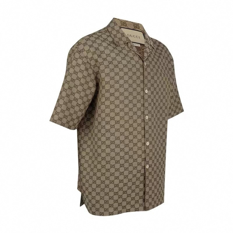 Classic GG Monogram Short-Sleeve Shirt