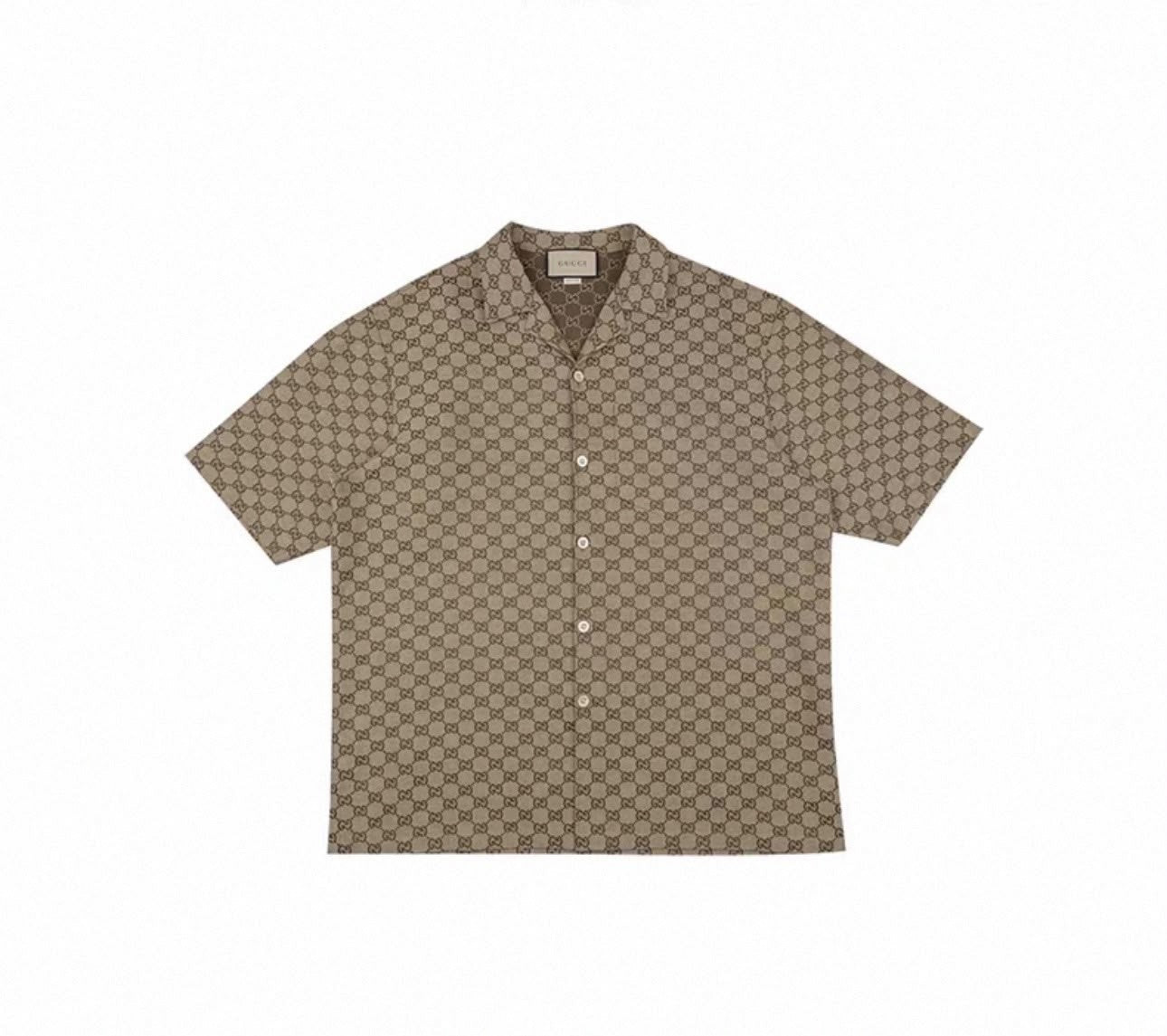 Classic GG Monogram Short-Sleeve Shirt