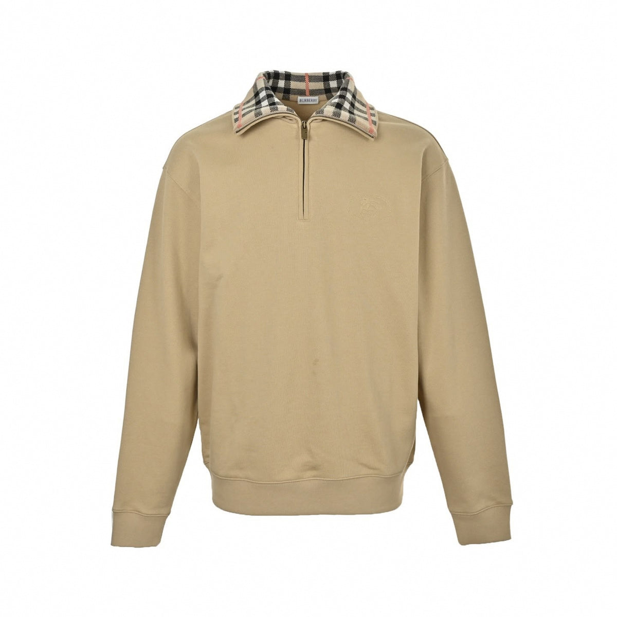 Tonal EKD Check-Lined Quarter-Zip