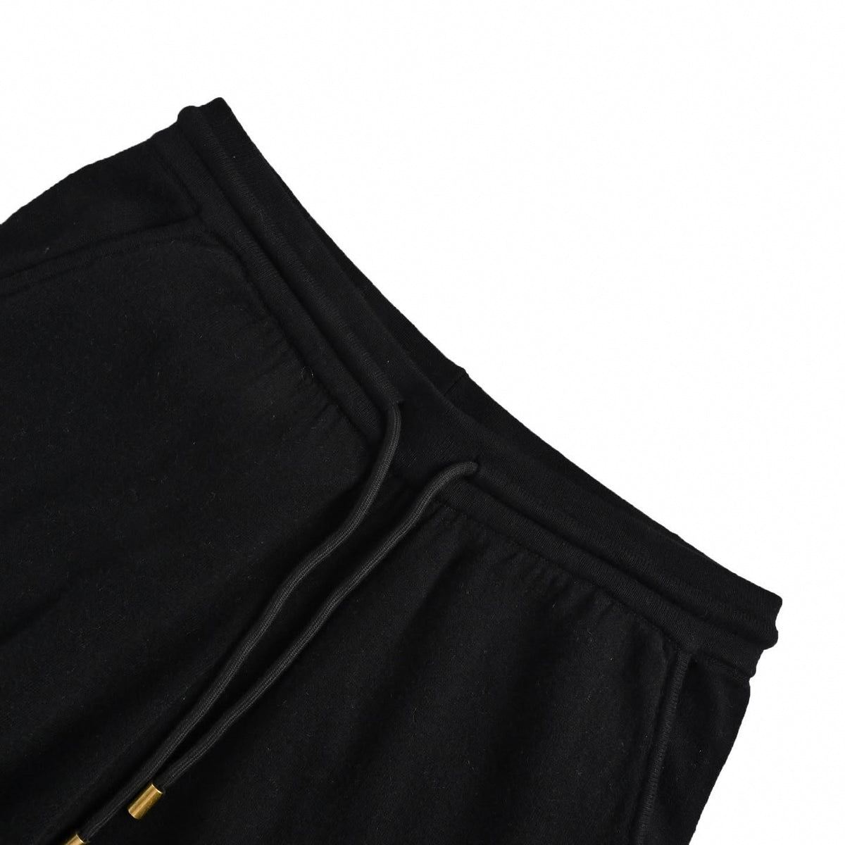 Monogram Cuff Sweatpants - Black