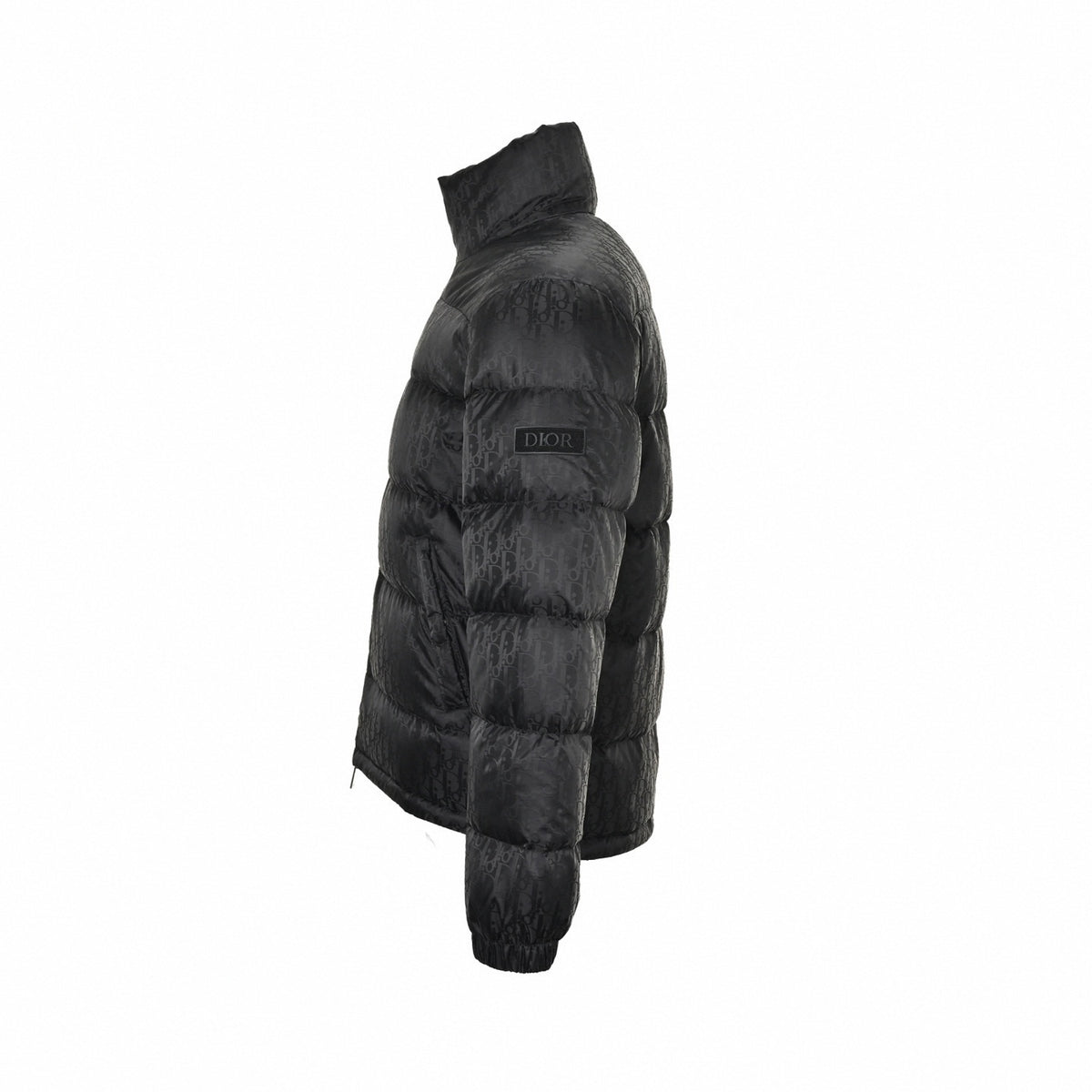 Oblique Tonal Jacquard Puffer