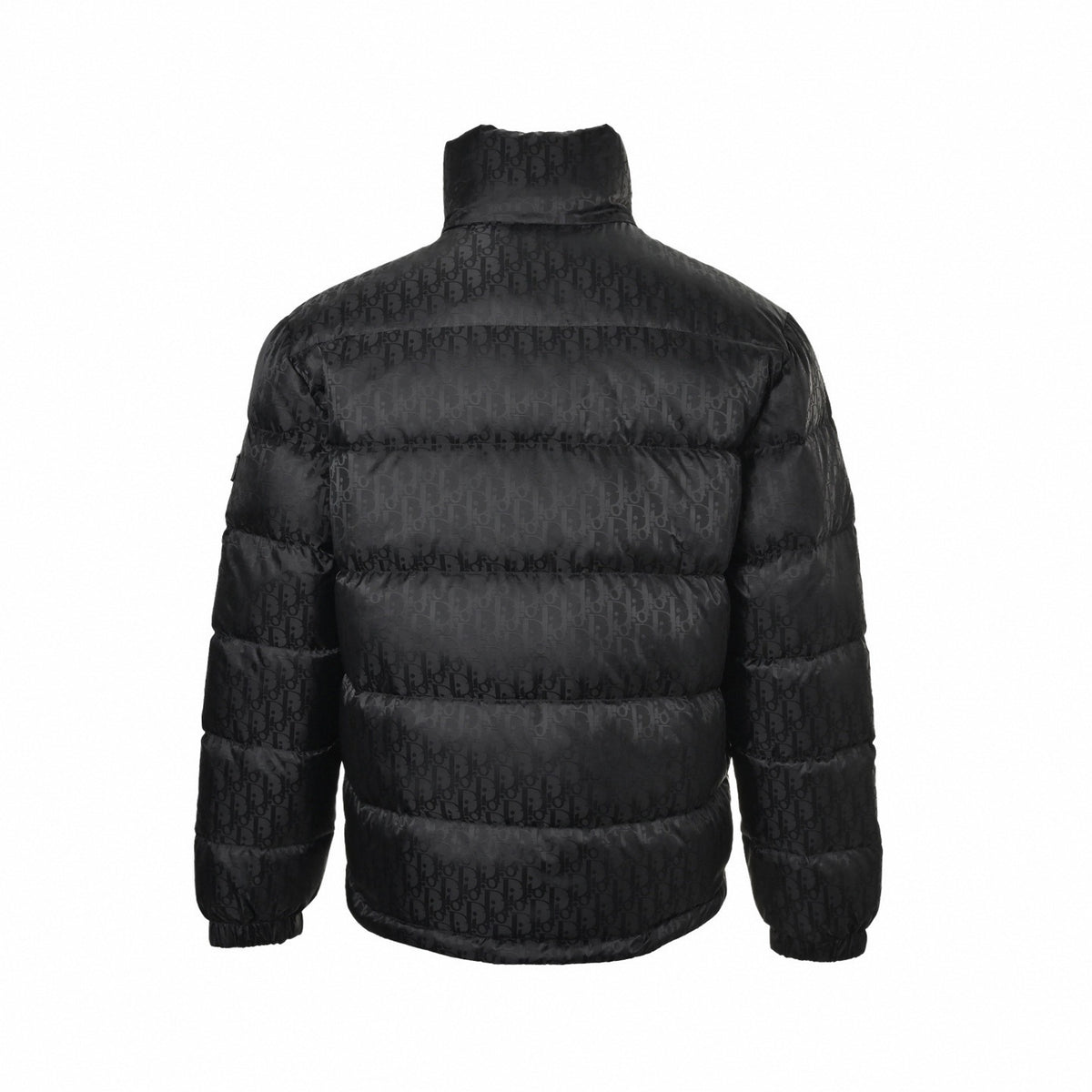 Oblique Tonal Jacquard Puffer