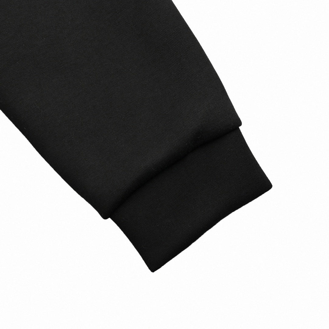 Panel Jersey Track Jacket | Black