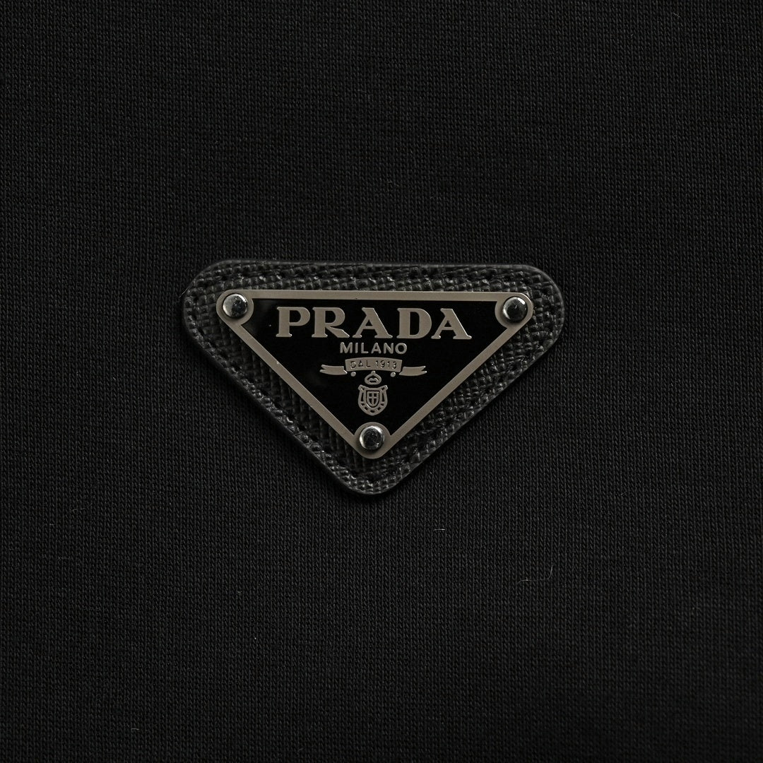 Panel Jersey Track Jacket | Black