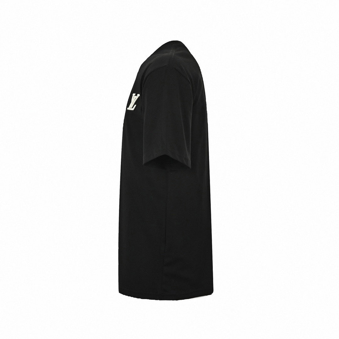 Raised LV Patch T-Shirt - Black