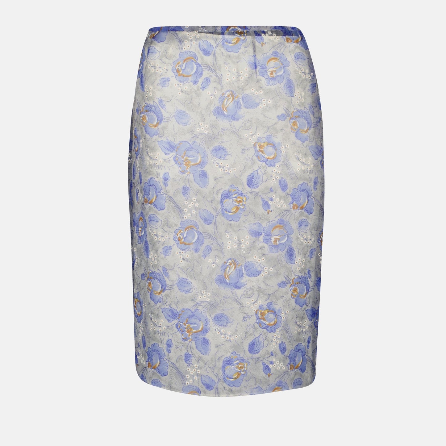 Printed Nylonette Skirt