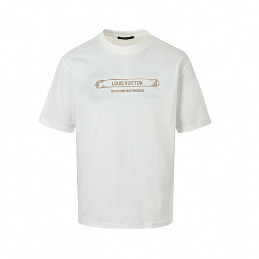 Pont Neuf Embroidered T-Shirt - White