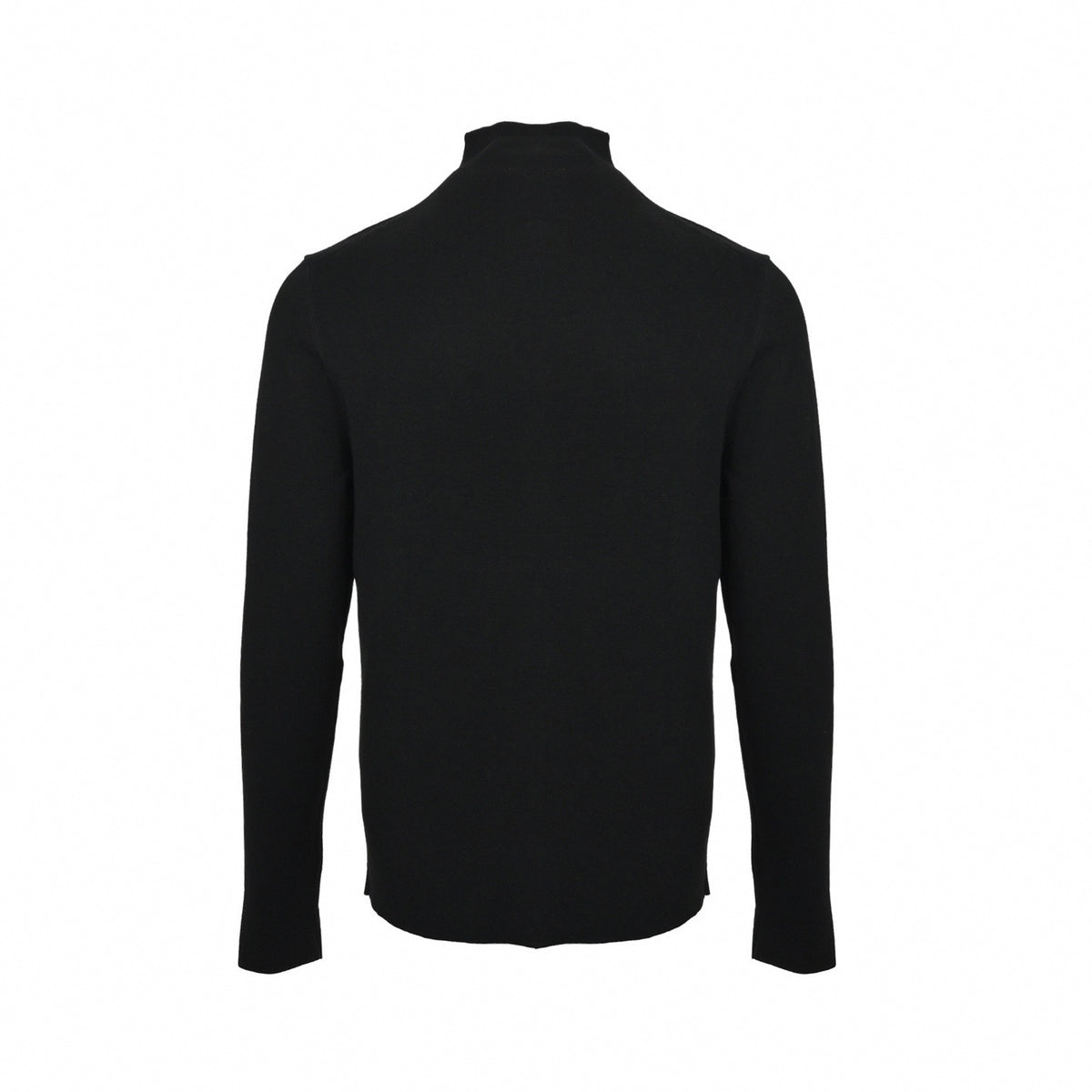 CD Embossed Full-Zip Stand-Collar Knit Sweater Jacket in Jet Black