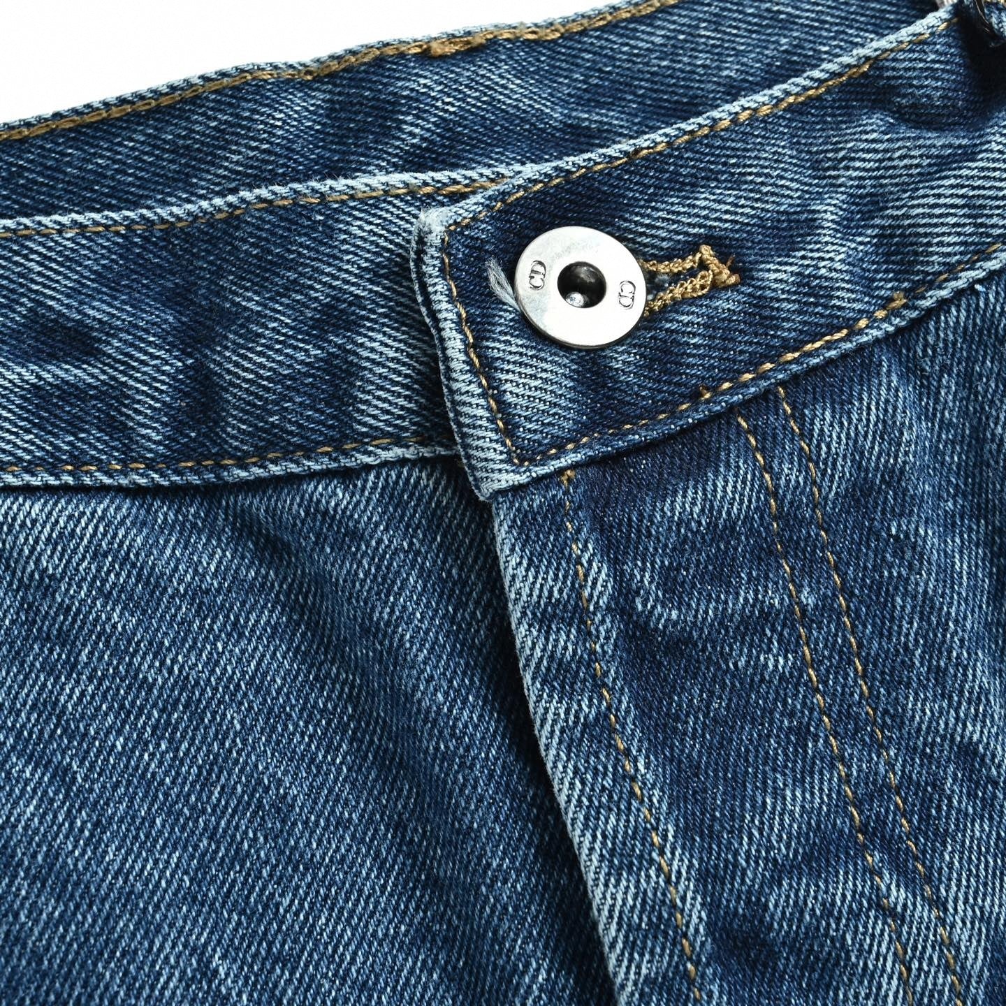 Logo Stripe Wide-Leg Jeans - Vintage Blue