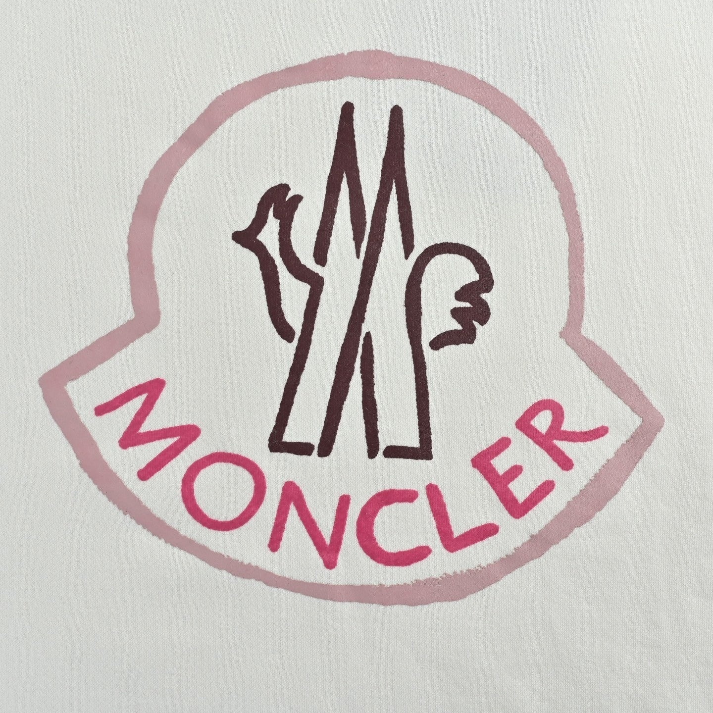 Sketch Logo Cotton Jersey Crewneck | White