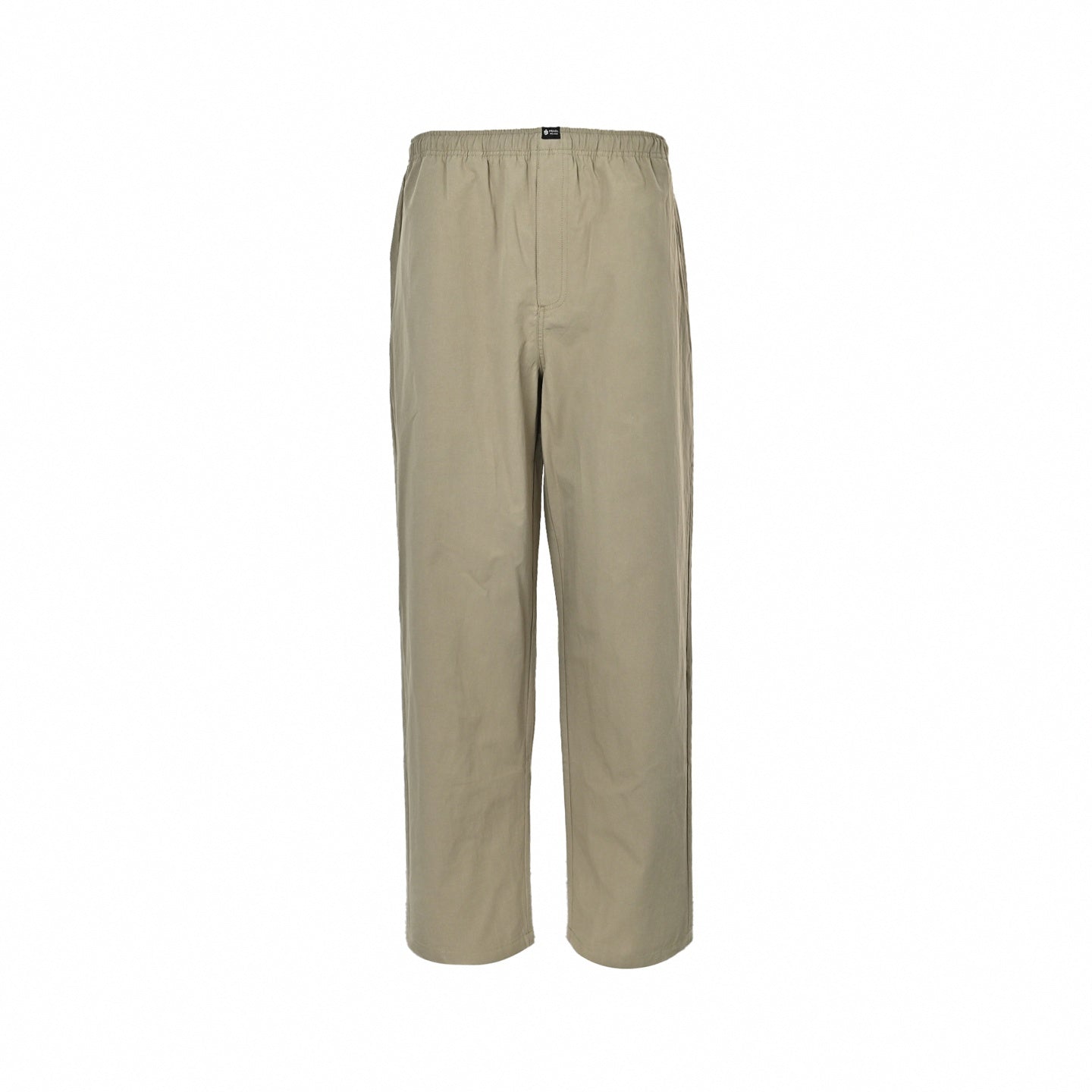 Cotton Twill Elasticated Trousers - Beige