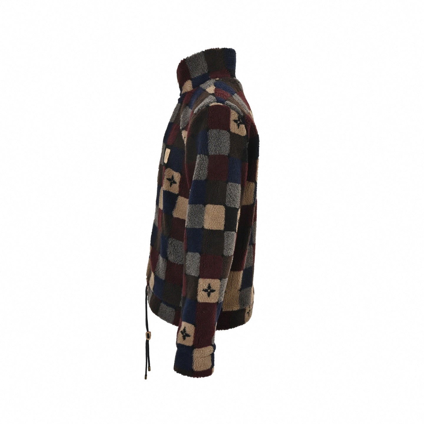 Damier Fleece Zip Jacket | Multicolor