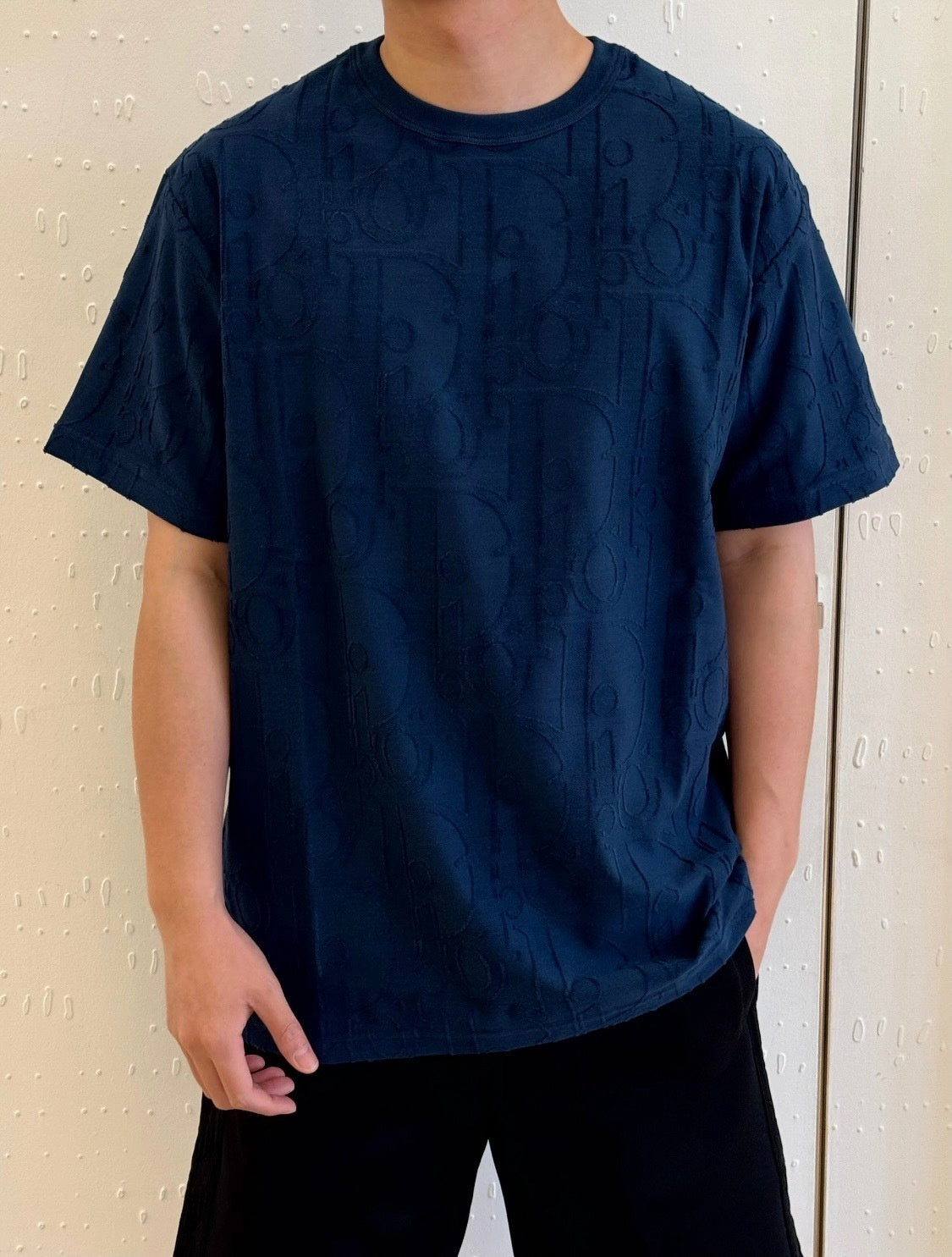 Textured Oblique Monogram T-Shirt