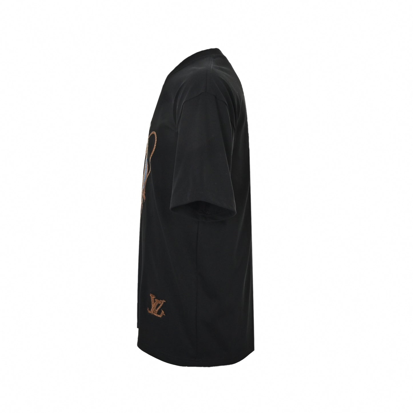 Embroidered Cowboy T-Shirt - Black