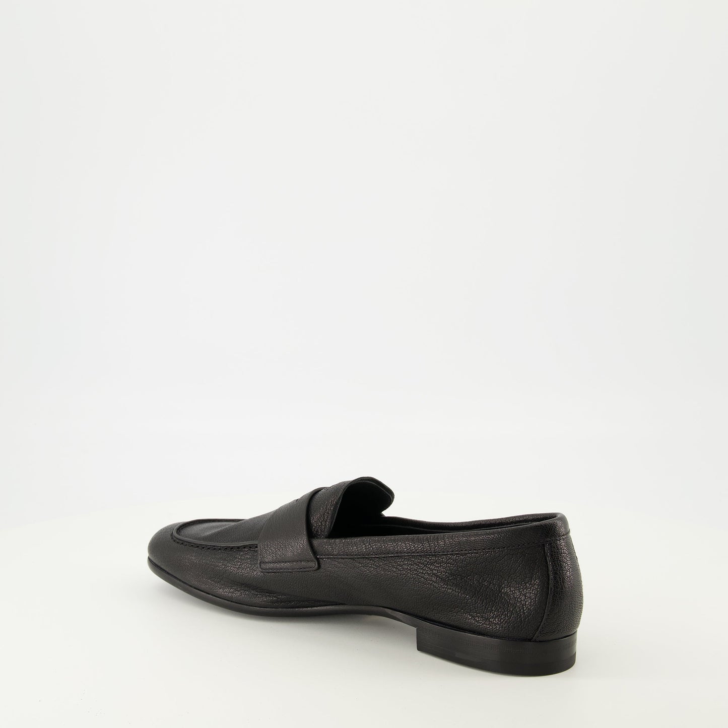 Black Leather Loafers
