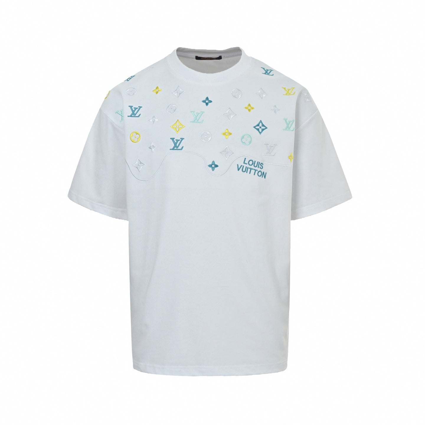 Embroidered Pastel Monogram Tee