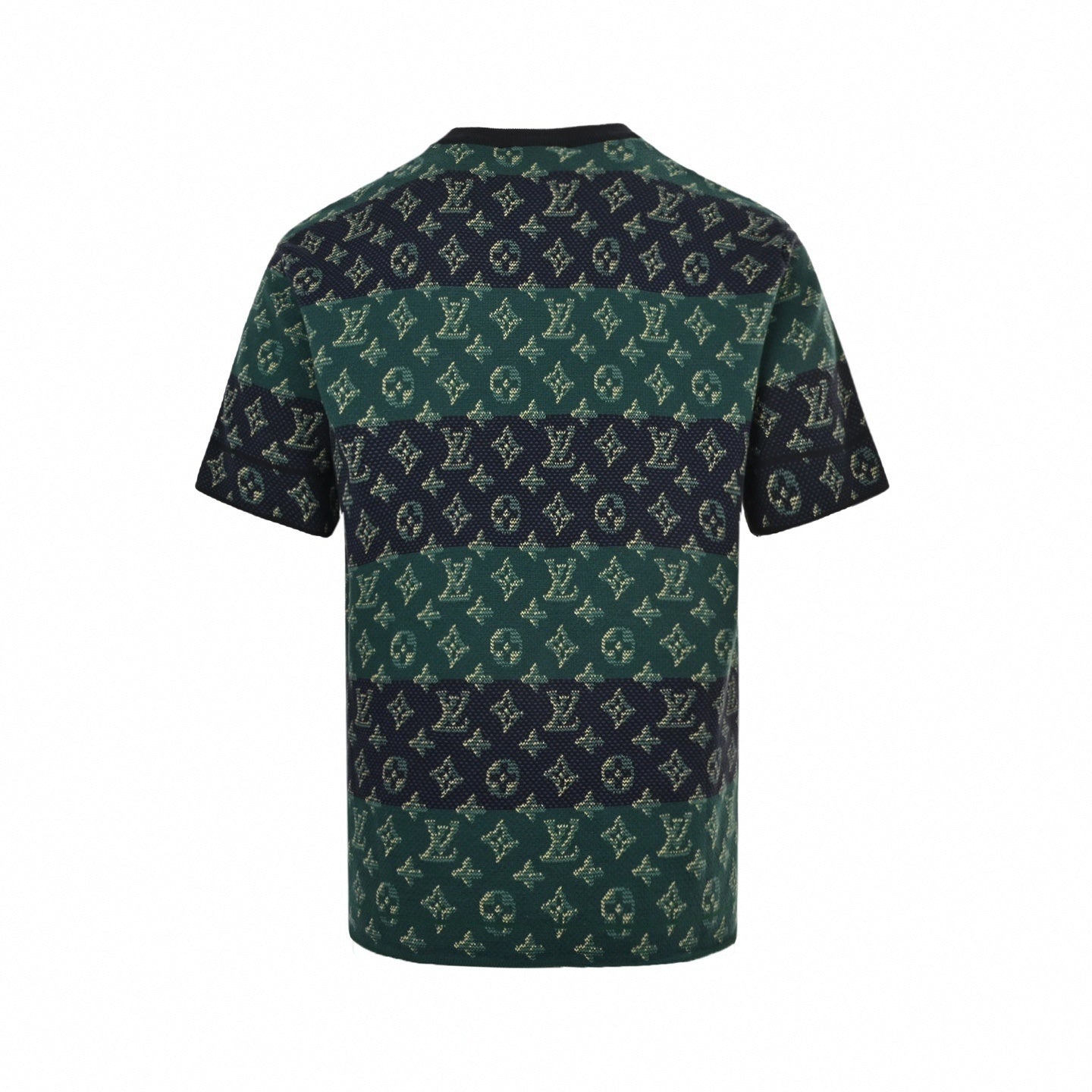 Striped Monogram Jacquard Knit T-Shirt