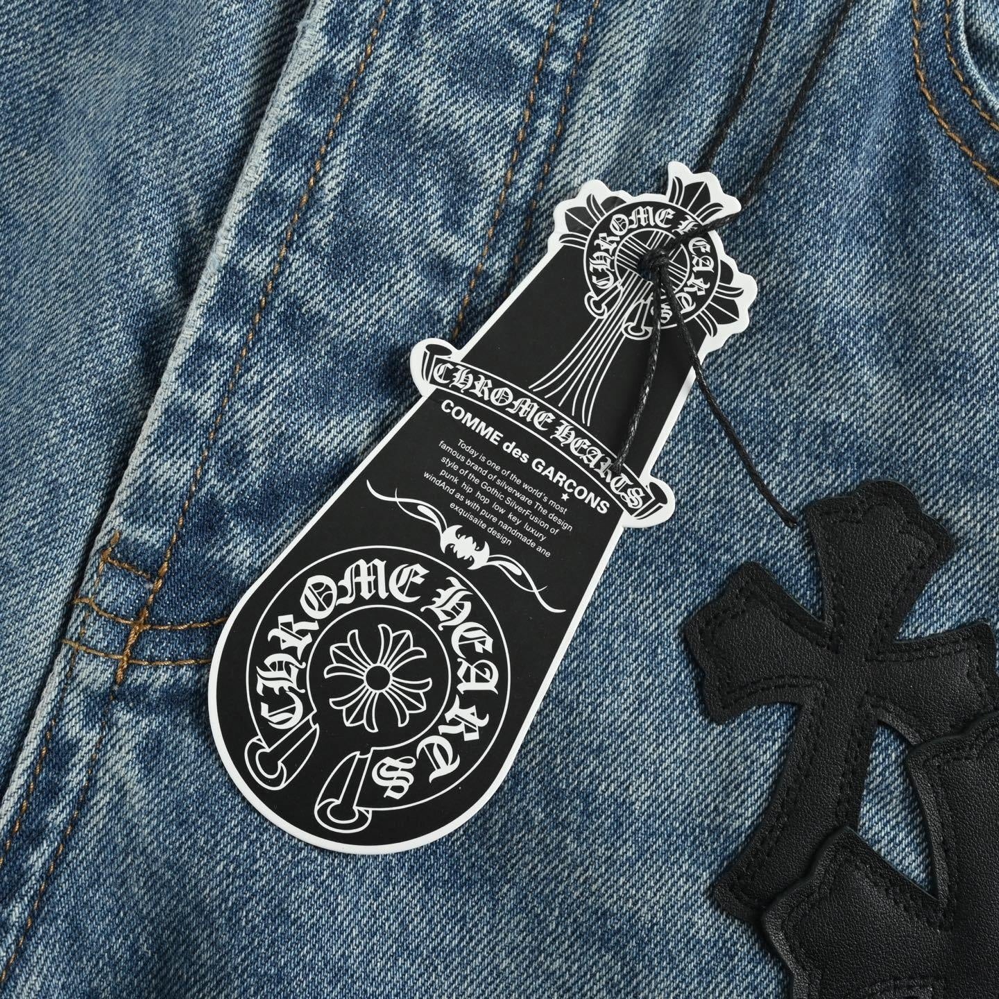 Cross Patch Denim Jeans | Blue – HauteRoma