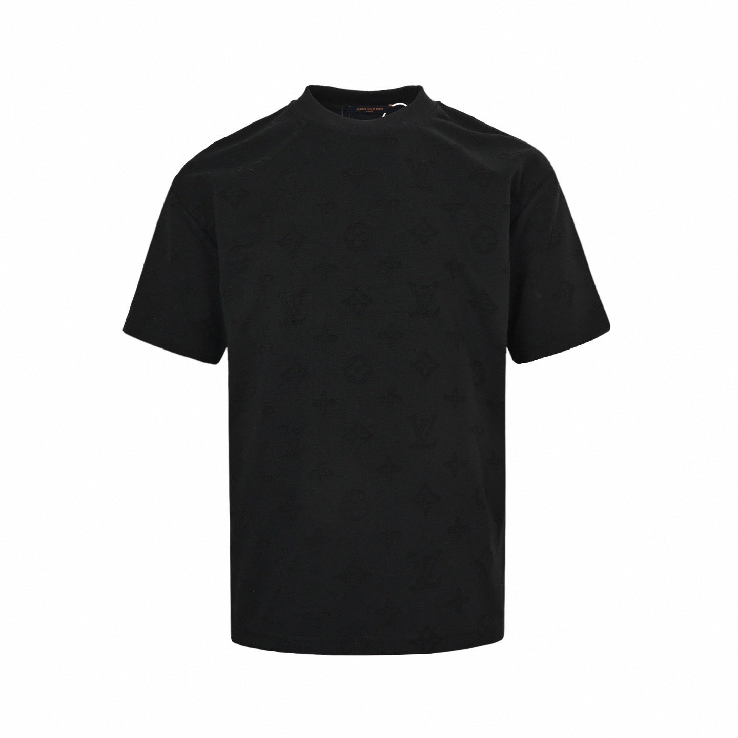 Tonal Embossed Monogram T-Shirt | Black