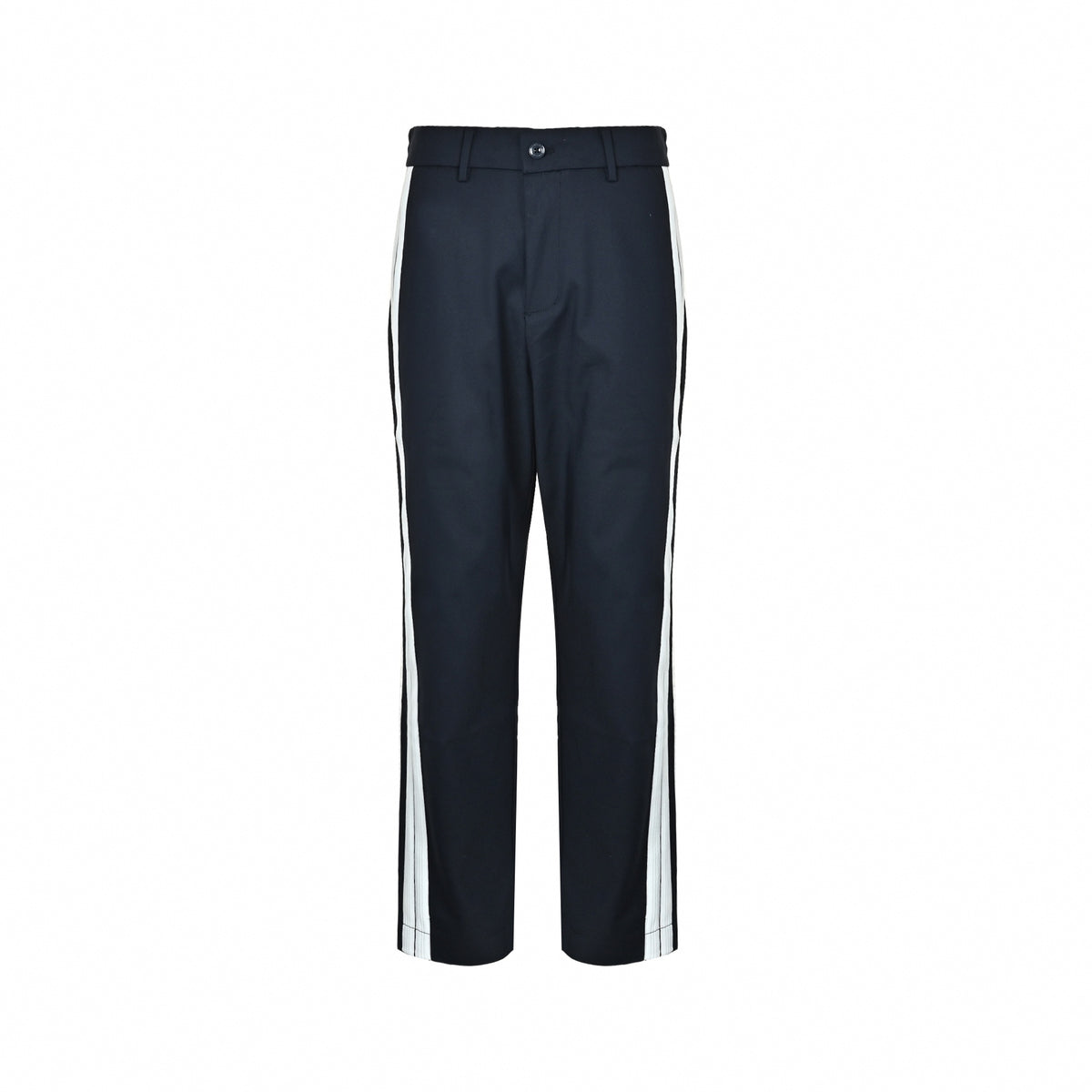 Side-Stripe Tailored Track Trousers in Midnight Navy