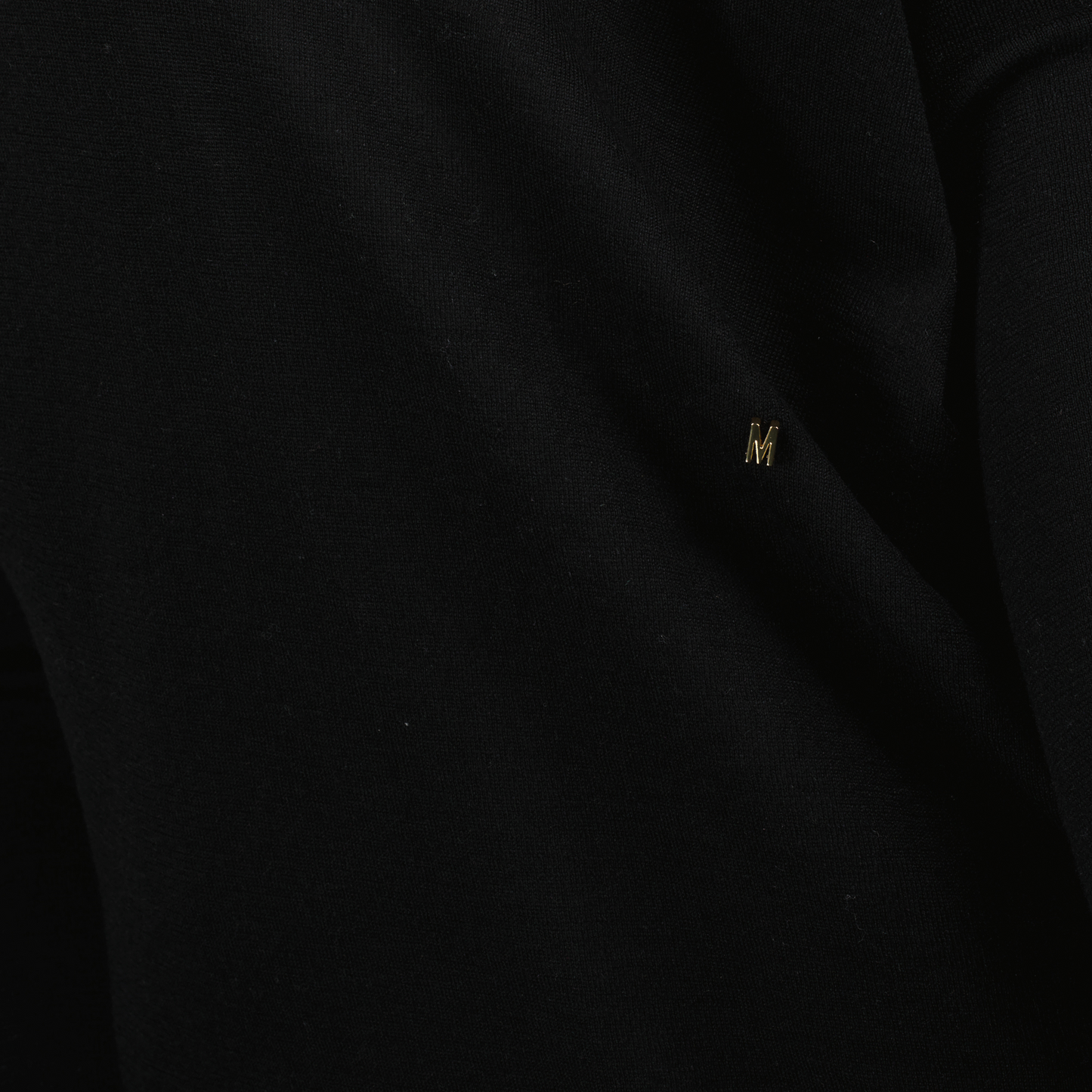 Draped Collar Wool Sweater