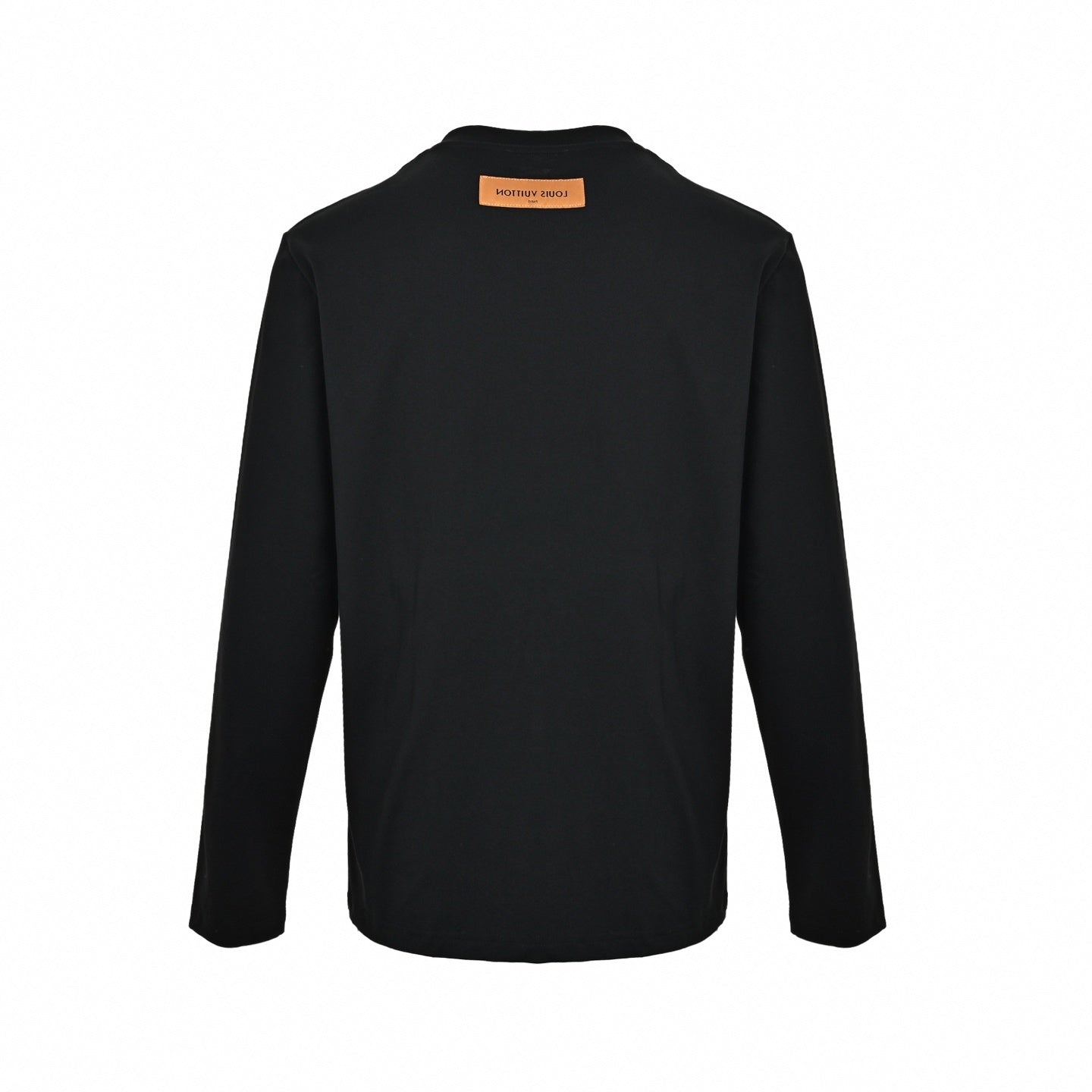 Embossed Logo Long-Sleeve T-Shirt - Black