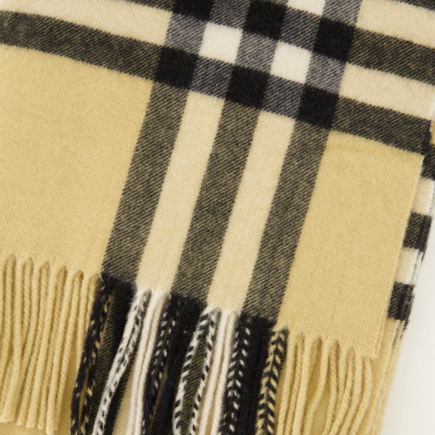 Check Cashmere Scarf