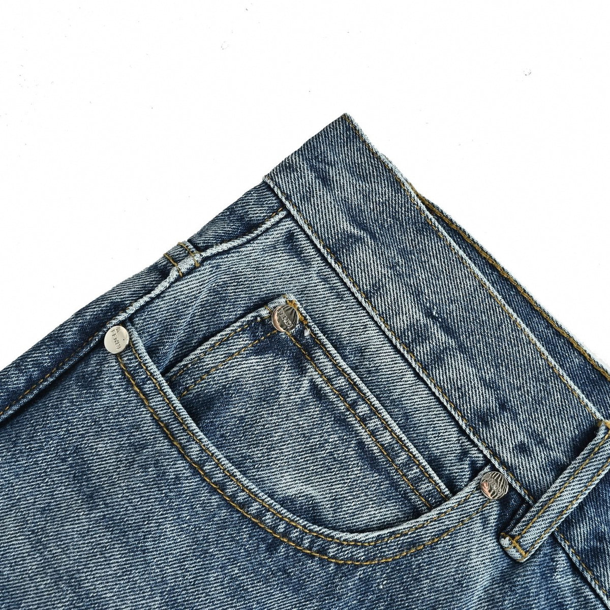Vintage Wash Woven FF Patch Denim