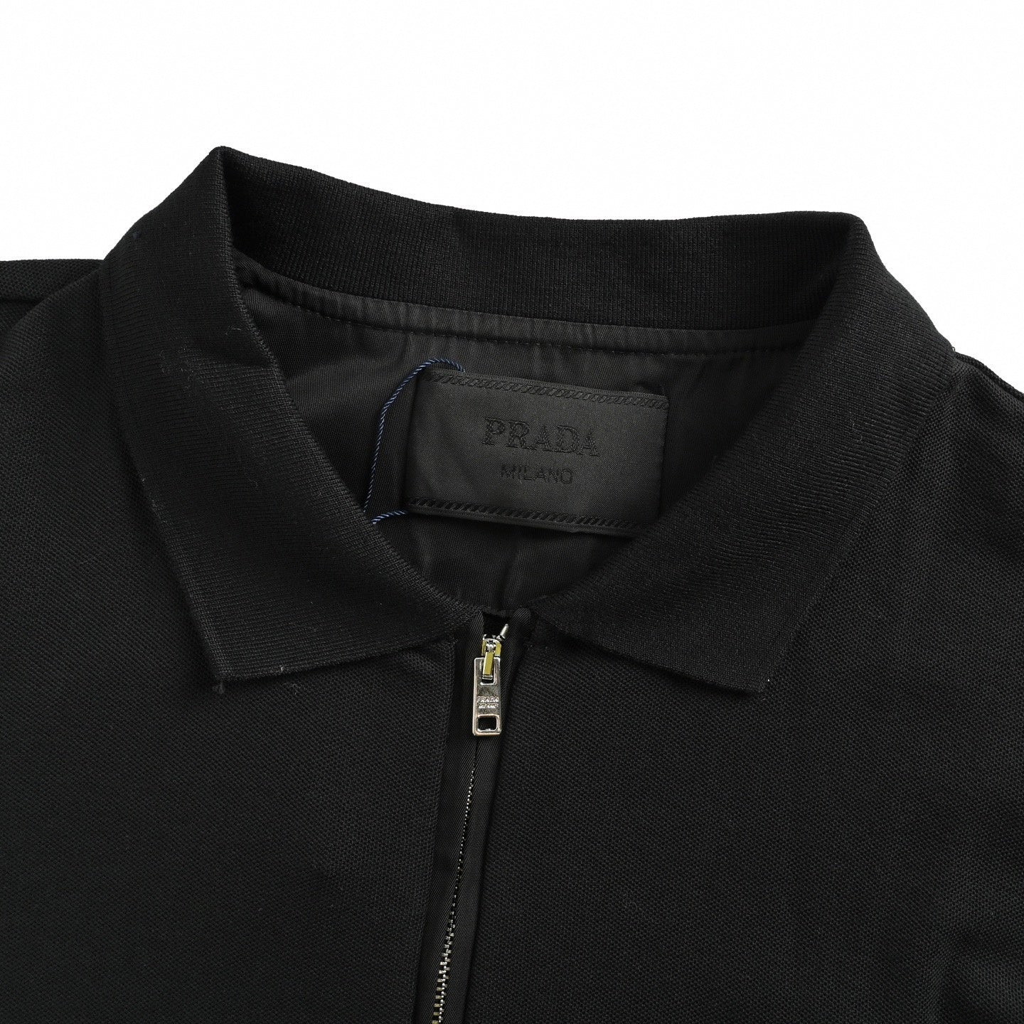 Triangle Logo Quarter-Zip Long-Sleeve Polo