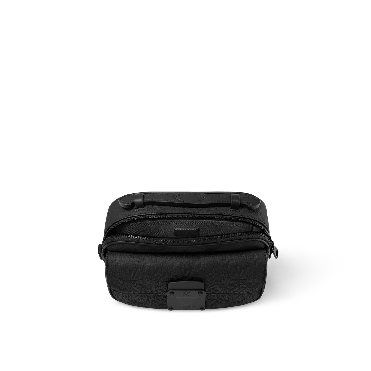 S-Lock Messenger Taurillon Monogram | Triple Black