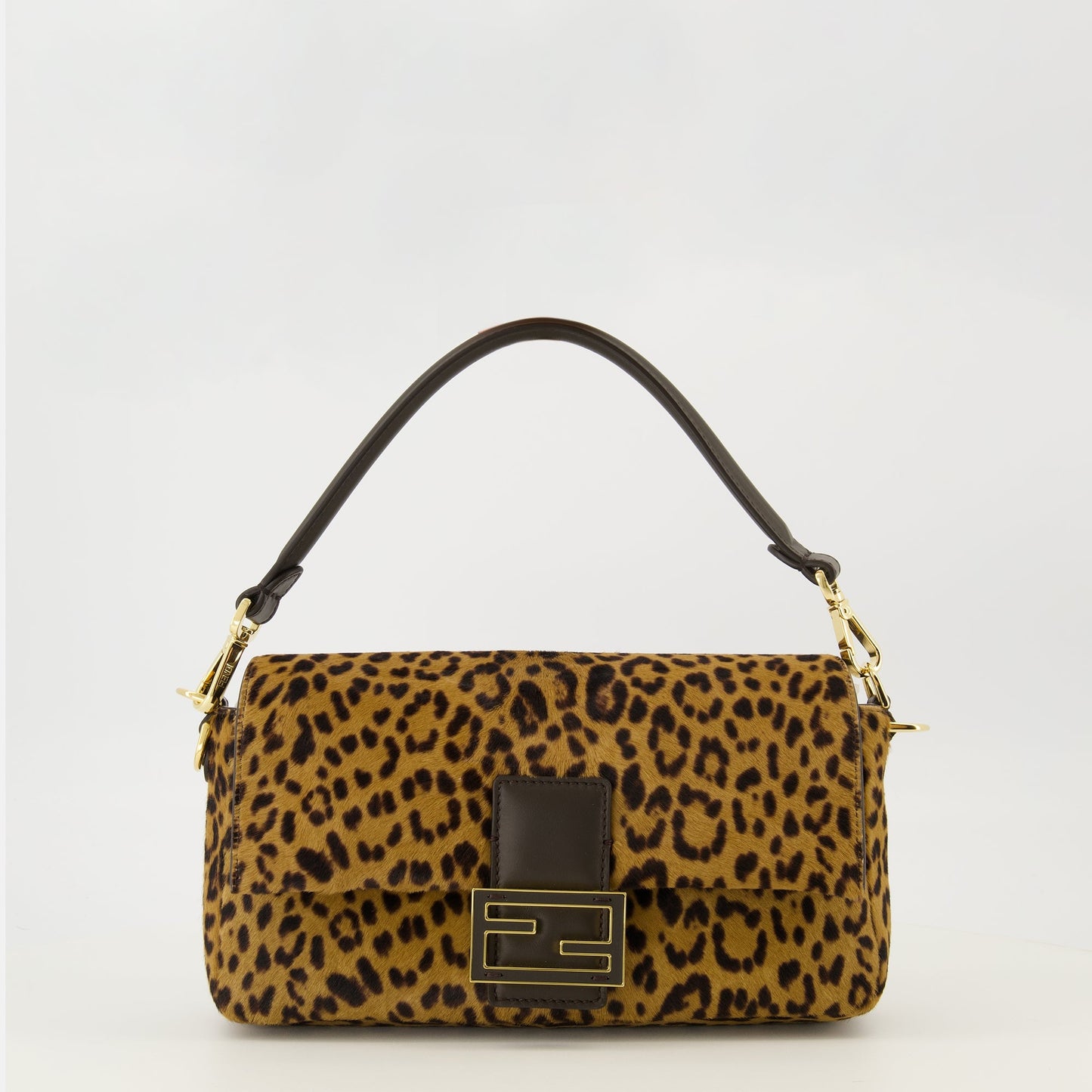 Leopard Baguette Bag