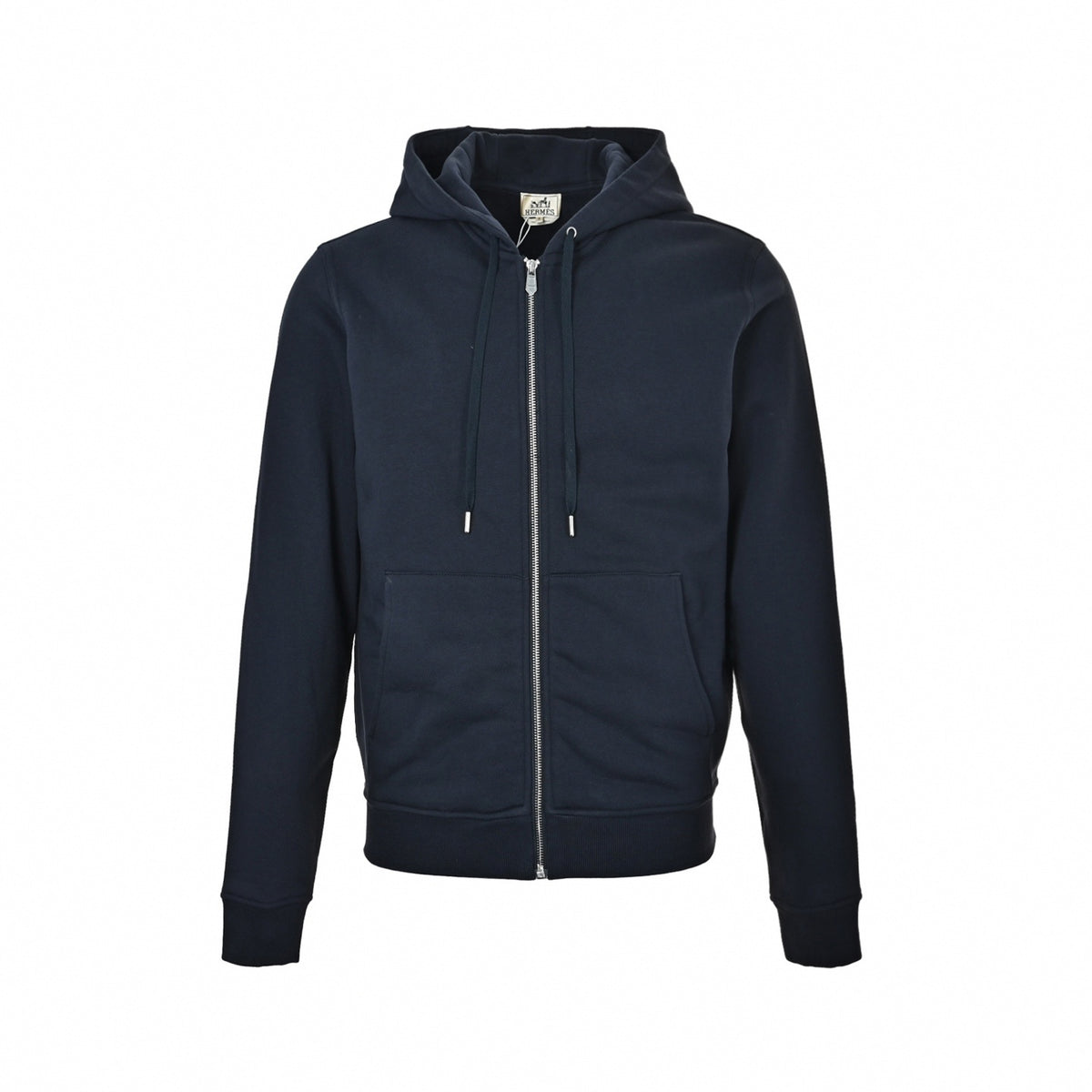 Printed Graphic Patch Full-Zip Hoodie
