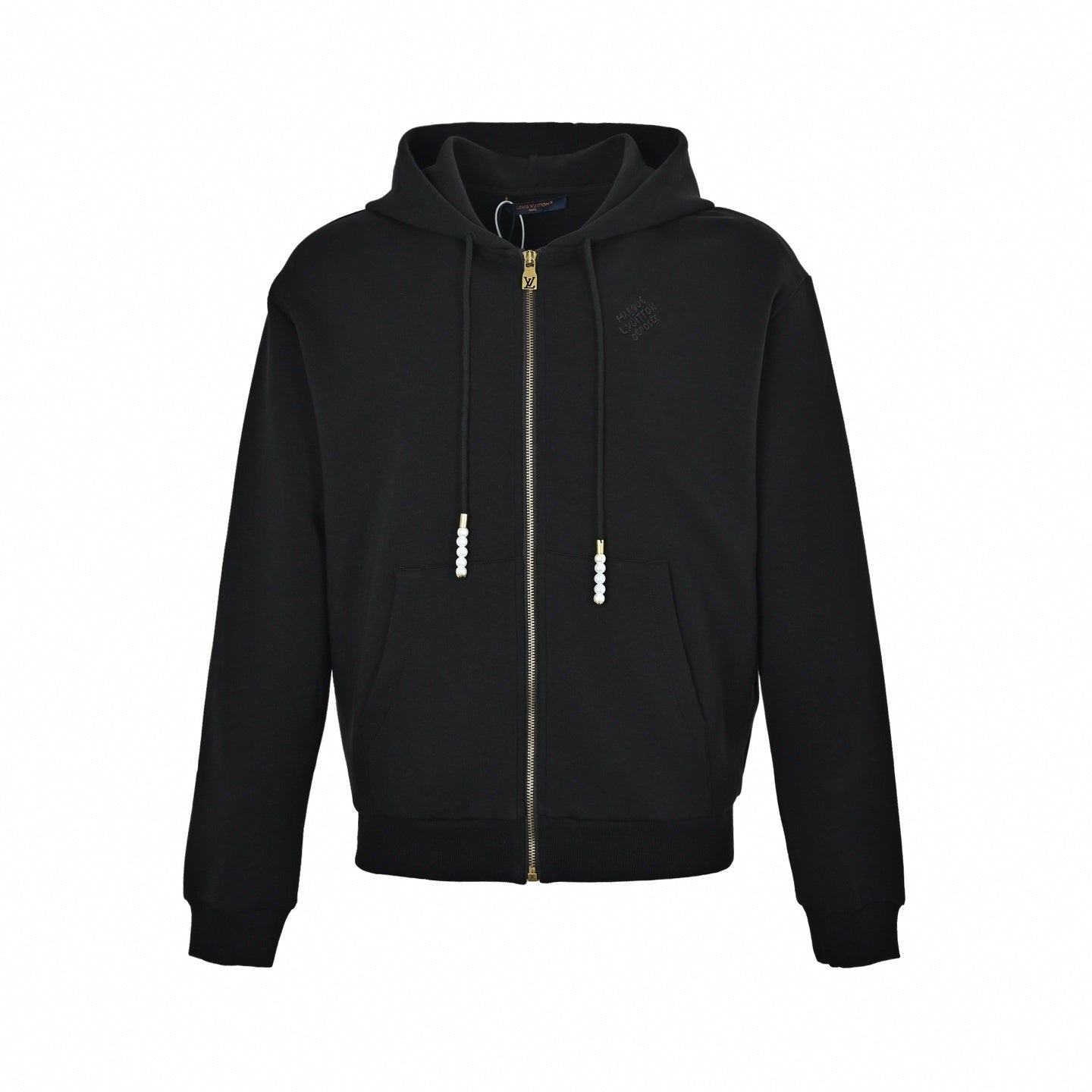 Marque Déposée Zip-Up Hoodie - Black